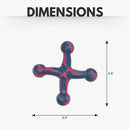 Sustainable Eco-Friendly Natural Rubber Jack Dog Toy