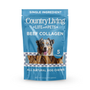 Country Living 6” Braided Collagen Sticks for Dogs – 5 Count Bag – All-Natural, Long-Lasting Dog Chews – High in Protein & Collagen – Rawhide-Free, Grain-Free – Supports Dental Health