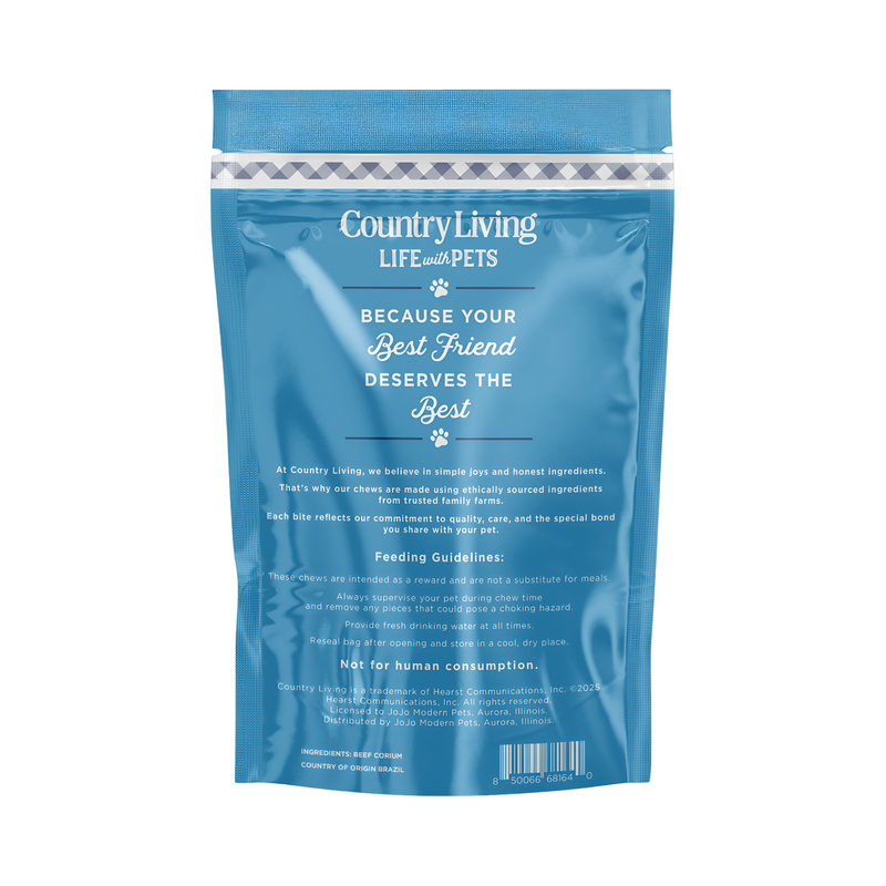 Country Living 6” Braided Collagen Sticks for Dogs – 5 Count Bag – All-Natural, Long-Lasting Dog Chews – High in Protein & Collagen – Rawhide-Free, Grain-Free – Supports Dental Health