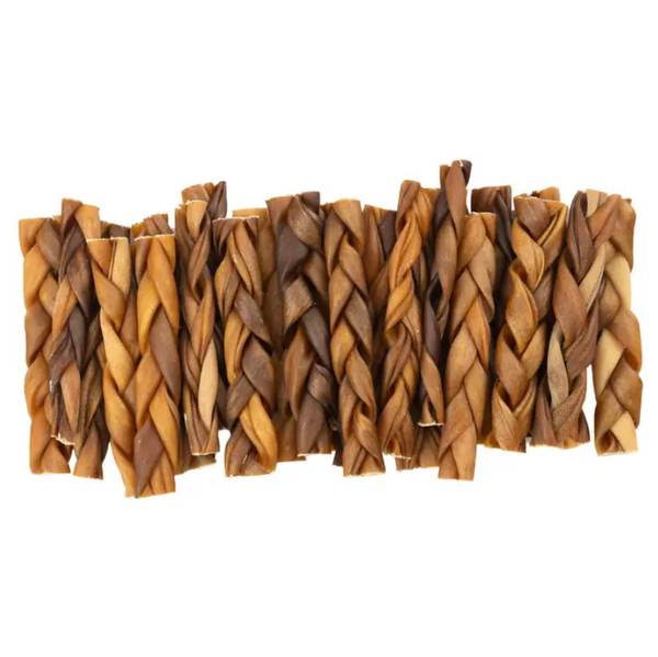 6” Thick Braided Collagen Stick Dog Chews – All-Natural, Long-Lasting Treats