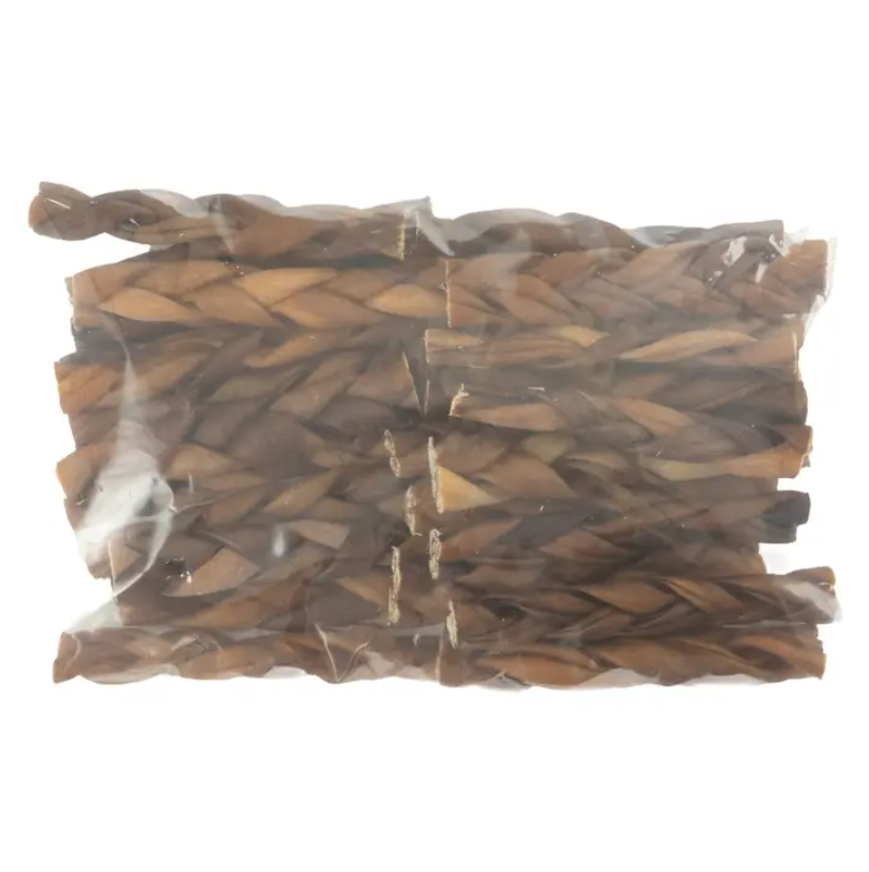 6” Thick Braided Collagen Stick Dog Chews – All-Natural, Long-Lasting Treats