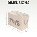 Country Living Foldable Fabric Dog Toy Storage Bin