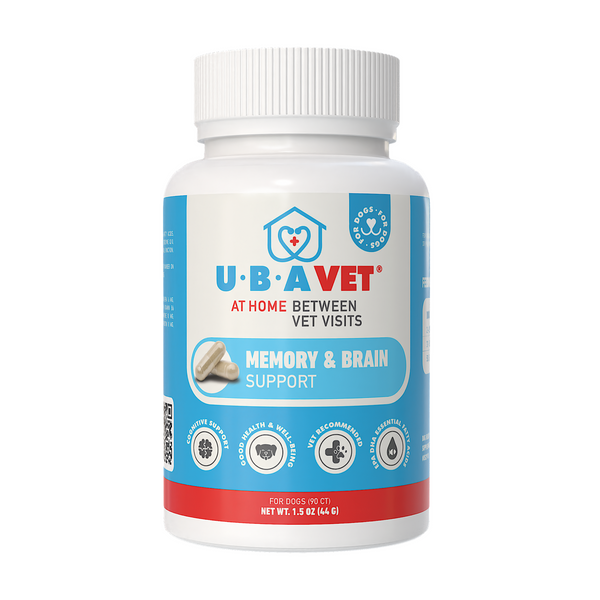 UBAVET Memory & Brain Support Supplement for Senior Dogs