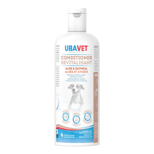 UBAVET Aloe & Oatmeal Conditioner for Dogs & Cats (16.9 fl oz / 500ml)