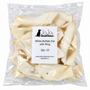 White Puffed Water Buffalo Ears | Natural Dog Chews