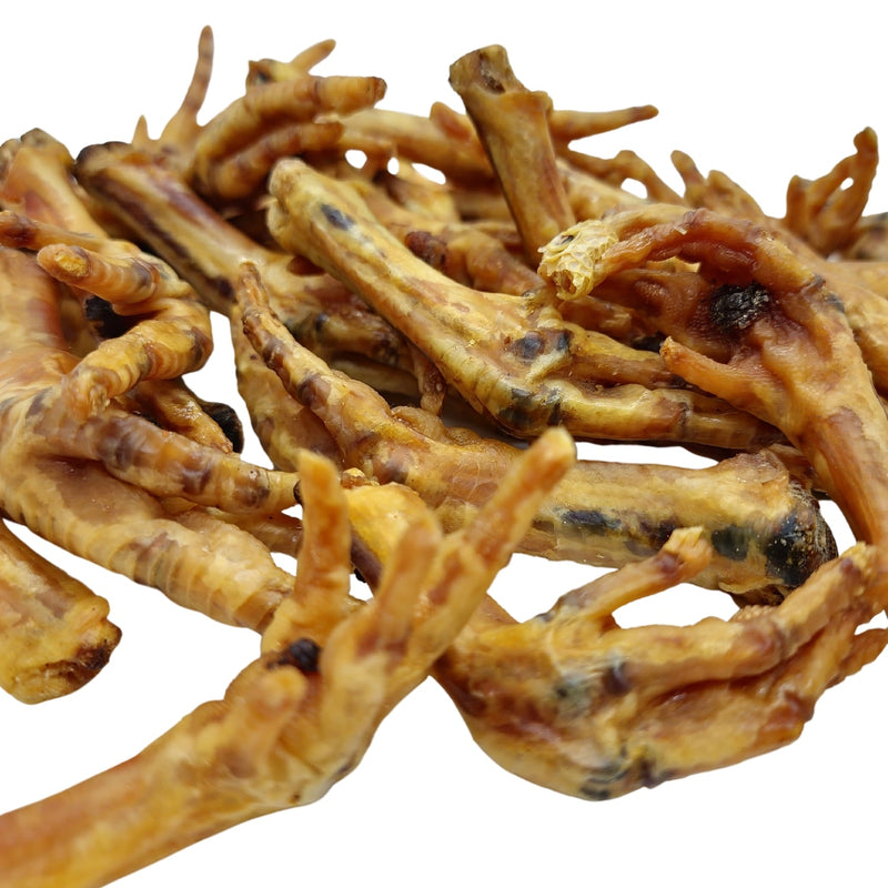 Chicken Feet Dog Treats - All-Natural, Crunchy & Nutritious Snacks for Joint Health, High in Protein & Glucosamine - 20-Pack
