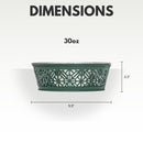 Eco-friendly Stainless Steel Farmhouse Dog Bowl - Dark Green (30oz)