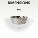 Eco Diamond Deluxe - Sustainable Stainless Steel Dog Bowl