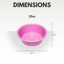 Non-Slip Durable Powder Coated Stainless Steel Heavy Dog Bowl (32oz)