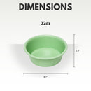 Non-Slip Durable Powder Coated Stainless Steel Heavy Dog Bowl (32oz)