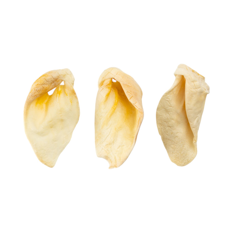 White Coned Cow Ears – All-Natural, Single-Ingredient Dog Chews (Long-Lasting & Digestible)