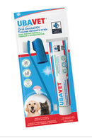 UBAVET Complete Dental Kit for Dogs & Cats | Dual-Enzyme Toothpaste & Toothbrush