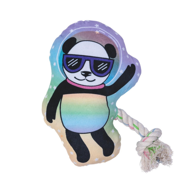The Cosmic Crew: Soft, Cuddly Space Panda Plush Dog Toy