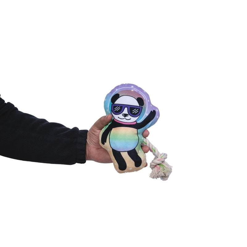 Space Panda Plush Dog Toy (4-Pack on Clip Strip)