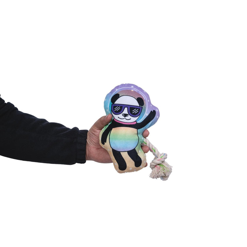 The Cosmic Crew: Soft, Cuddly Space Panda Plush Dog Toy