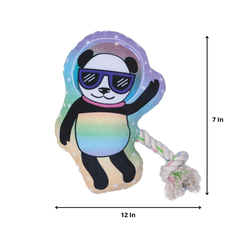 Space Panda Plush Dog Toy (4-Pack on Clip Strip)