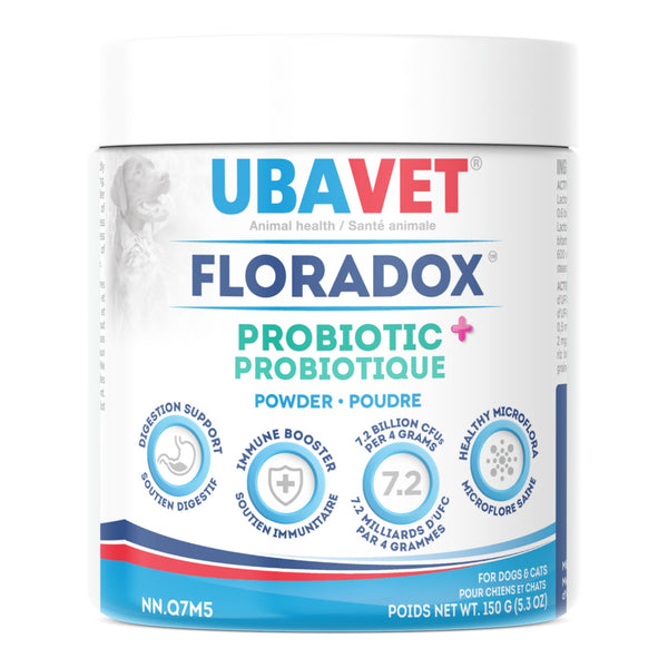 UBAVET Floradox Probiotic Powder for Dogs & Cats (5.3 oz / 150g)