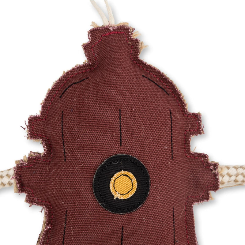 Sustainable Fire Hydrant Canvas & Jute Chew Toy for Dogs
