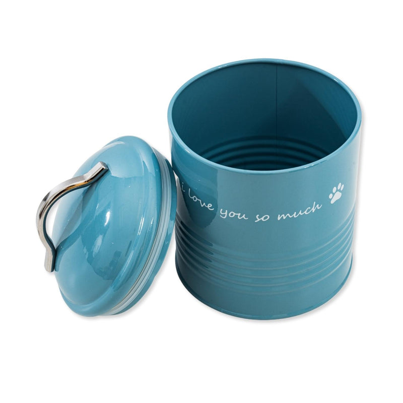 I Love You So Much Dog Treat Canister Gift Set - Blue