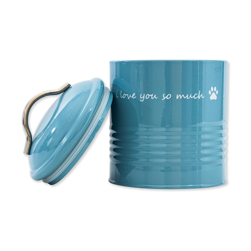 I Love You So Much Dog Treat Canister Gift Set - Blue