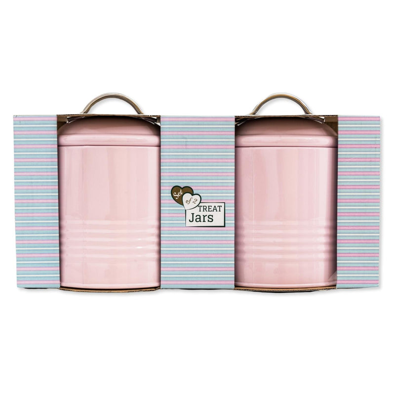 I Love You So Much Dog Treat Canister Gift Set - Pink