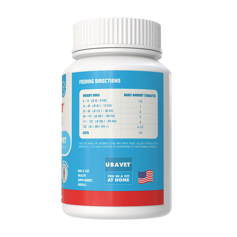 UBAVET Joint Support Chew Tablets for Dog & Cats