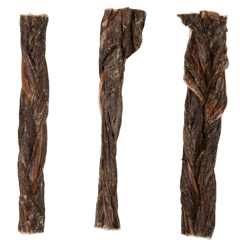 5"-6” Braided Gullet Sticks | All-Natural , Single Ingredient Beef Dog Chews
