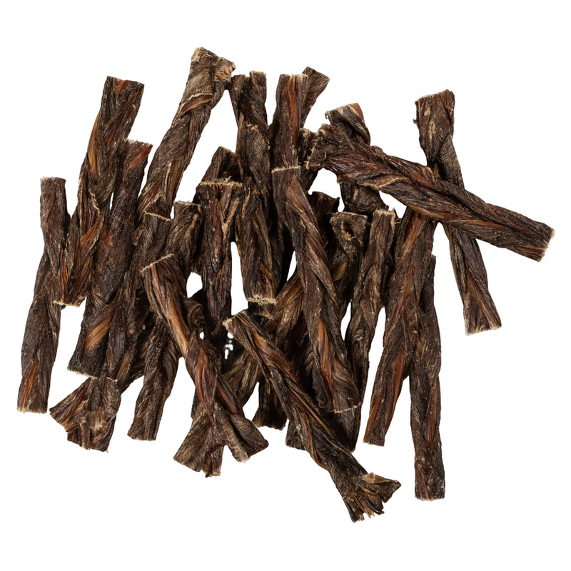 5"-6” Braided Gullet Sticks | All-Natural , Single Ingredient Beef Dog Chews