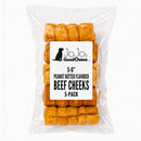 5–6" Peanut Butter-Flavored Beef Cheek Rolls | Natural Dog Chews