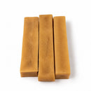 Handmade Himalayan yak cheese dog chews made with yak milk, cow milk, lime juice, and salt, offering a firm, protein-rich, rawhide-free chew in 10-count packs available in five sizes from Small to XXL.