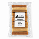 Handmade Himalayan yak cheese dog chews made with yak milk, cow milk, lime juice, and salt, offering a firm, protein-rich, rawhide-free chew in 10-count packs available in five sizes from Small to XXL.