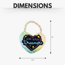 Love Heart Plush Dog Toy with Crinkle and Squeak Features