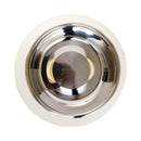 Twill Round Melamine Stainless Steel Dog Bowl - White Swan