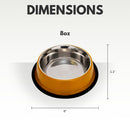 Eco-friendly Non Skid Ribbed Cat & Dog Bowl (Golden Yellow)