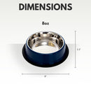 Eco-friendly Non Skid Ribbed Cat & Dog Bowl (Poseidon Blue)