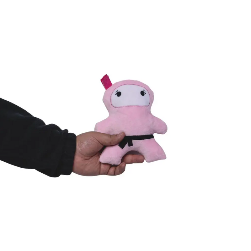 Pawsome Duo: Ninja Pink and Black Plush Dog Toy Gift Set