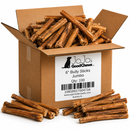 6” Jumbo Beef Bully Stick Dog Treats | Extra Thick Natural Chews