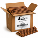 6” Thin Beef Bully Stick Dog Treats – All-Natural, Single Ingredient Chews (Box of 100)