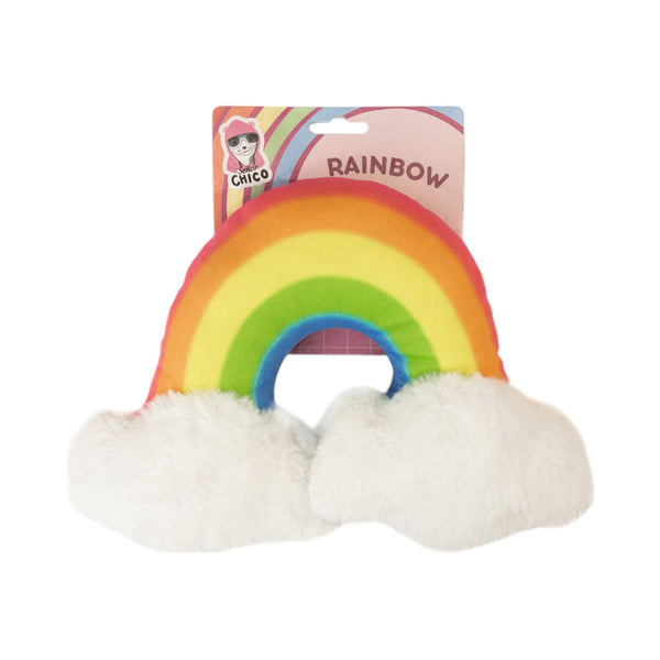 Enchanted Rainbow Magical Squeaker & Crinkle Plush Dog Toy