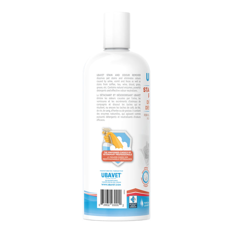 UBAVET Stain and Odor Remover for Dogs & Cats (16.9 fl oz / 500ml)