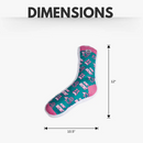 Squeaking Comfort Plush Dog Toy Stocking Style Sock Combo (Unicorn and Squirrel)