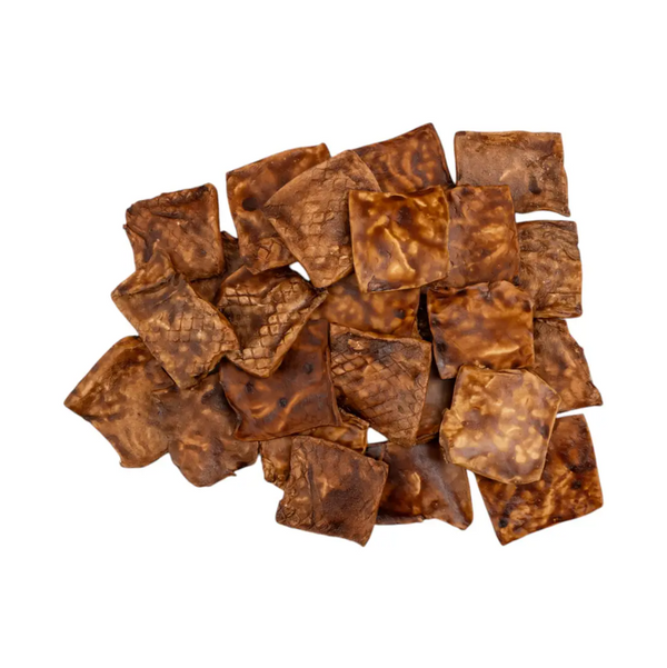 Beef Cheek Chips Dog Treats – BBQ Basted, 4”x4” All-Natural Chews