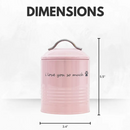 I Love You So Much Dog Treat Canister Gift Set - Pink