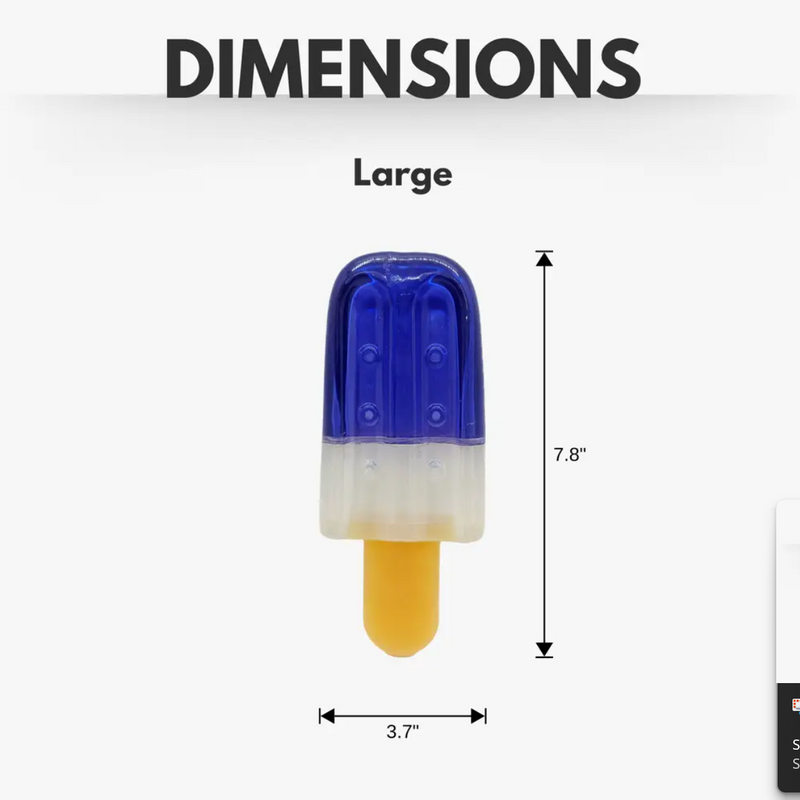 Eco-Friendly Freezable Dog Chew Toy - Paw-some Popsicle