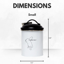 Black & White Pet Food & Treat Storage Canisters (Set of 3)