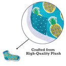 Whimsy Wonders Squeaky Sock Plush Dog Toys- Pineapple Bones