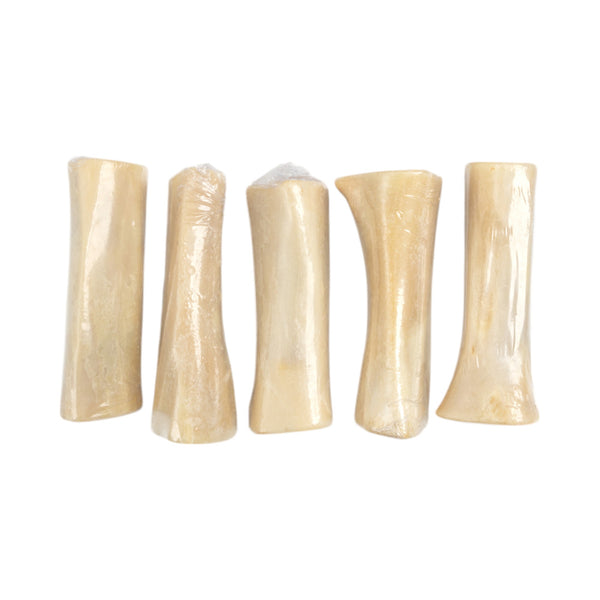 5"-6" Natural Stuffed Beef Femur Bone with Peanut Butter – Long-Lasting Dog Chew (5/Bag) (Copy)