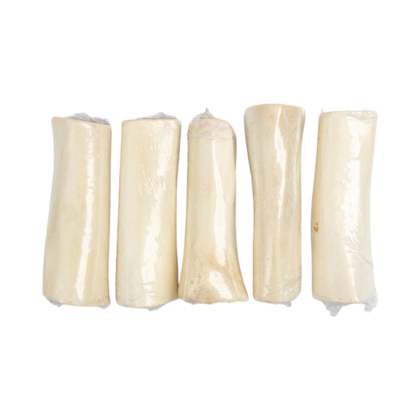 5"-6" Natural Stuffed Beef Femur Bone with Bacon & Cheese – Long-Lasting Dog Chew (5/Bag)