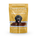 Country Living Sweet Potato Chips Dog Treats – 8oz Bag – 100% Natural, Single-Ingredient, Grain-Free Dog Treats – Healthy Chews – No Additives or Preservatives