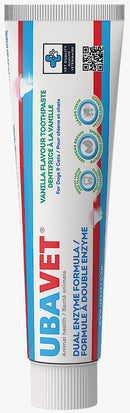 UBAVET Dual-Enzyme Toothpaste for Dogs & Cats | Non-Foaming Vanilla Flavor